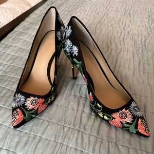 Black With Floral Embroidery Ann Taylor